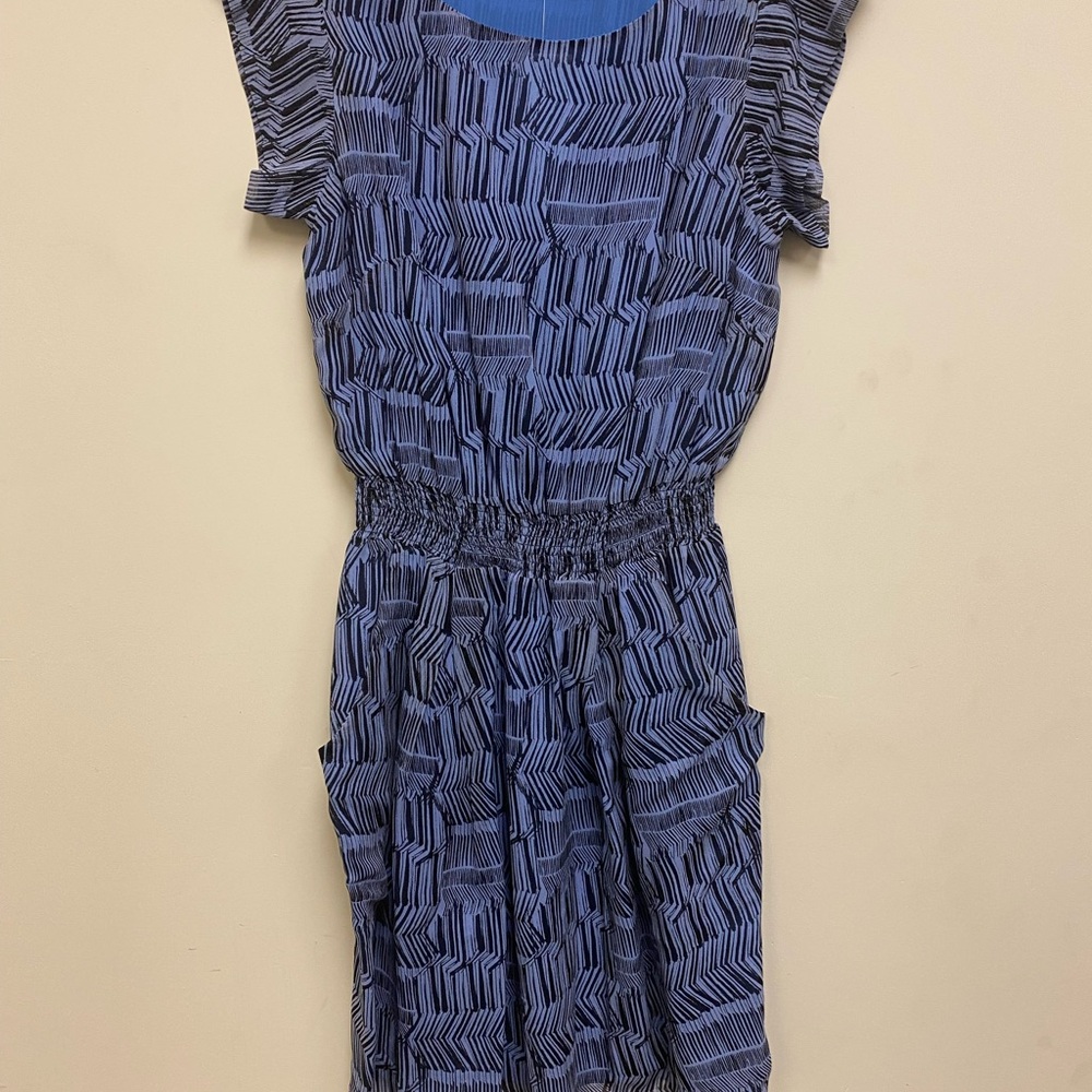 Shoshanna Blue Silk pull on dress